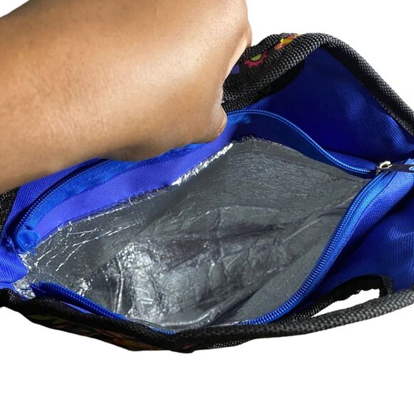 Floral and Hearts Printed Design Insulated Lunch Tote Bag - Picture 4 of 4